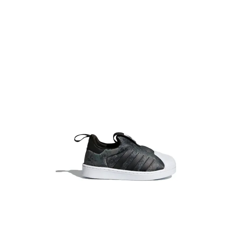 Adidas Originals Superstar Series 360 I Breathable Low Top Skateboard Shoes Green Black White Infant And Toddler-1