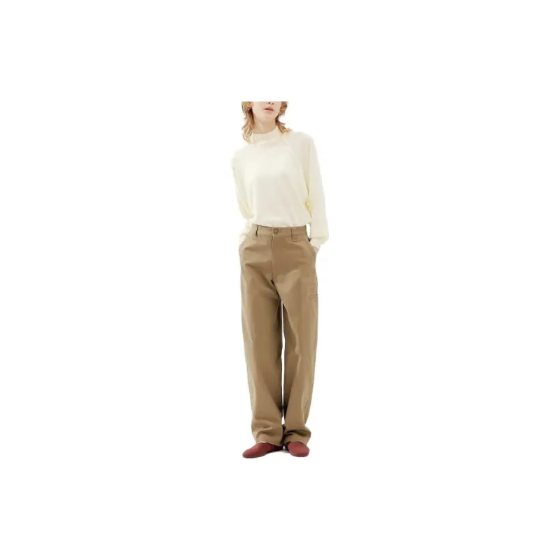 UNIQLO U Collection FW23 Casual Pants Women's Dark Beige-2