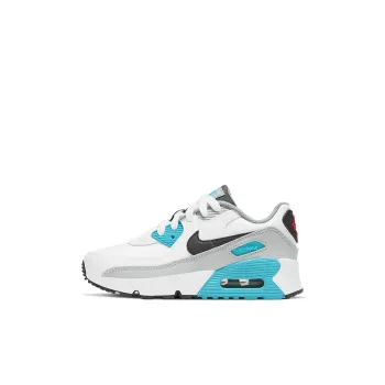 Nike Air Max 90 Kids Lifestyle Shoes White Blue Red Children Aged 3 7 Years Old