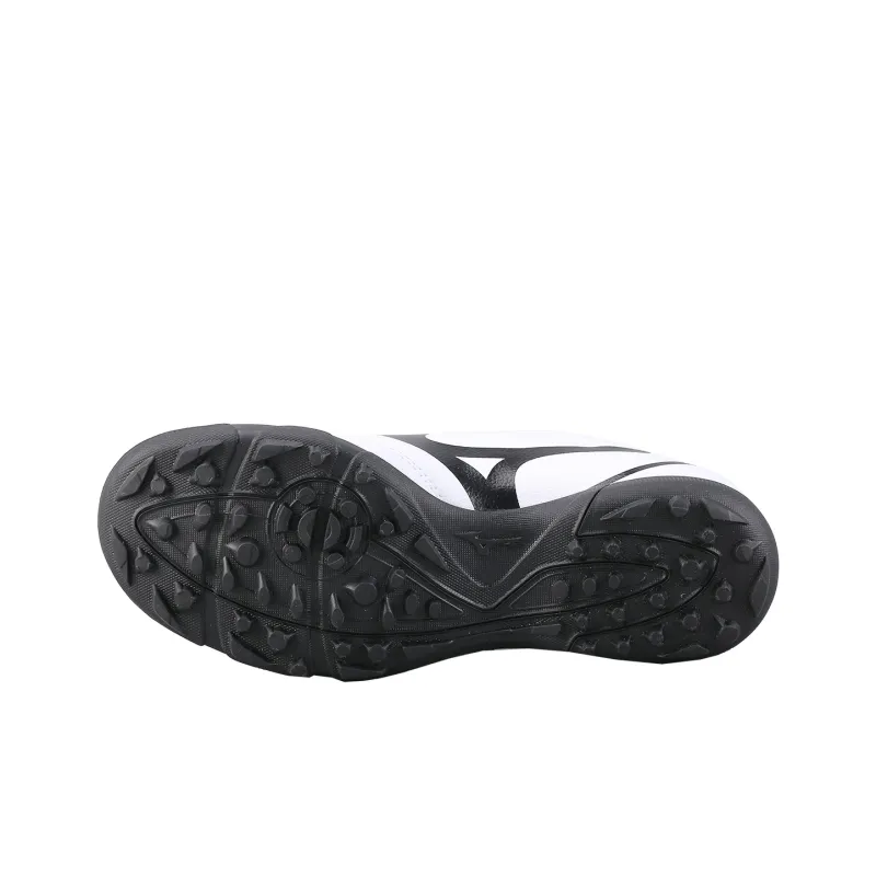 Mizuno Wide Jr As Cushioning, Wear Resistant Low Top Kids' Soccer Shoes Black White Teenagers-4