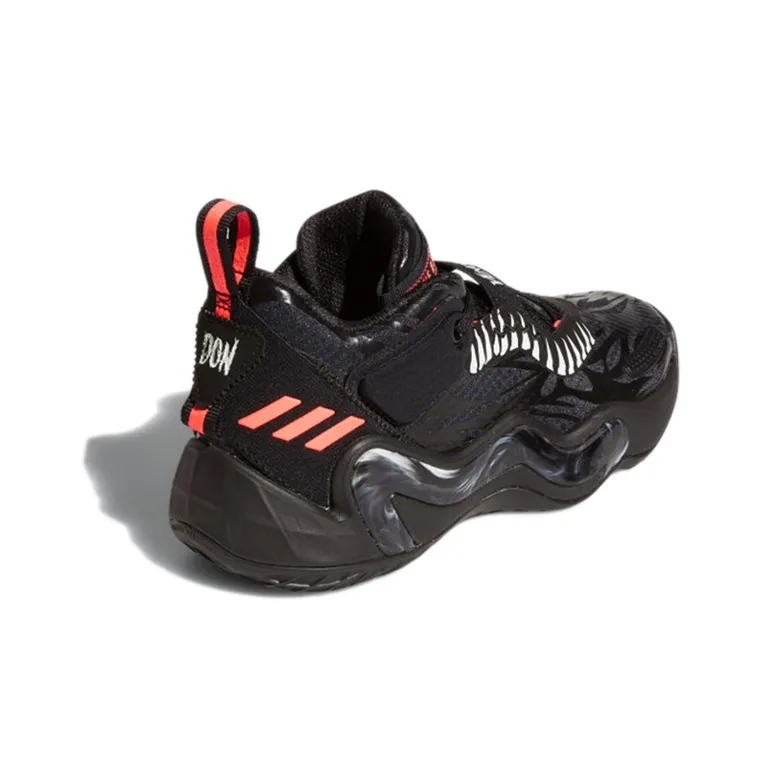 Adidas D.O.N. Issue #3 Anti Slip Wear Resistant Low Top Children's Basketball Shoes Teenagers-2