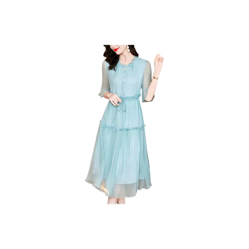 Ink Beauty Short Sleeved Dresses Women's-2