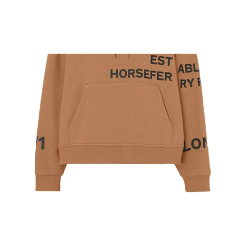 Burberry Oversized Print Hoodie 'Camel'-4