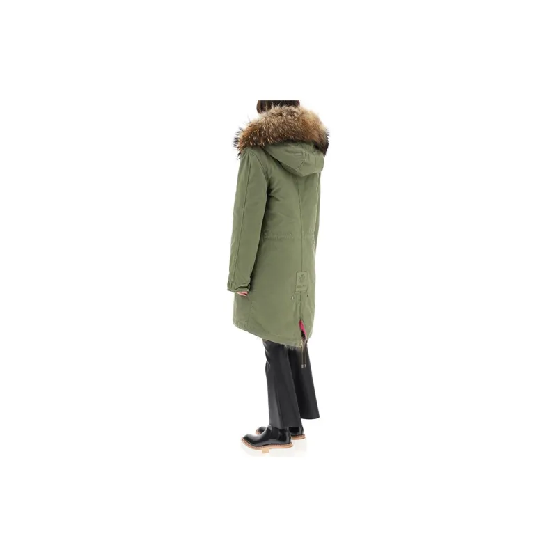 MR&MRS Parka Coats Women's Green-6