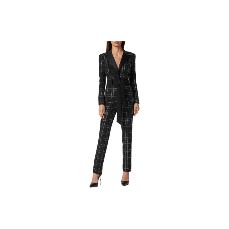 PHILIPP PLEIN Cady Strass Cut out Jumpsuit-1