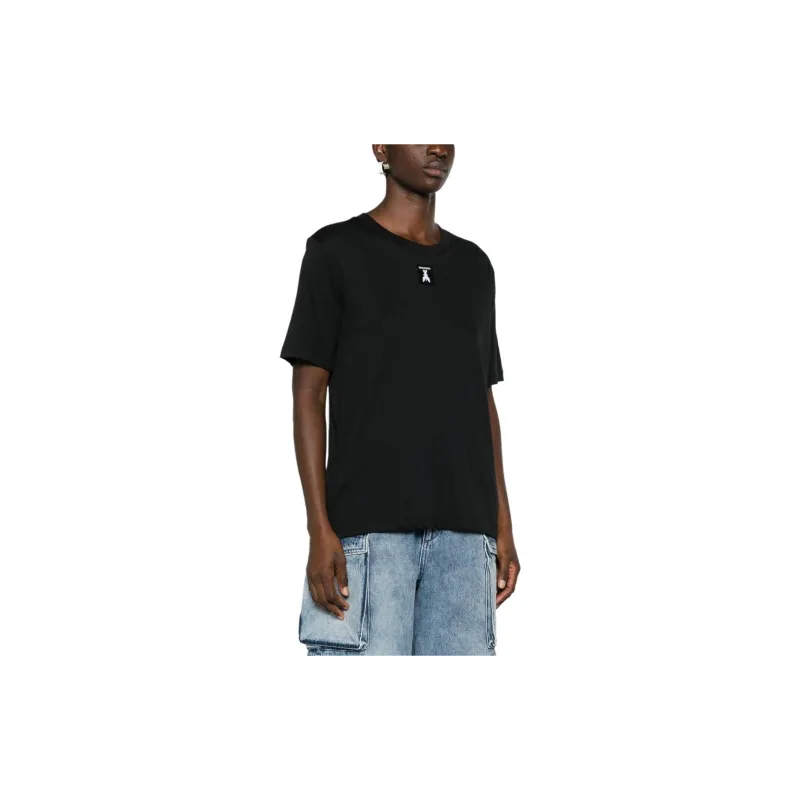 Patrizia Pepe Logo patch Cotton T shirt-3