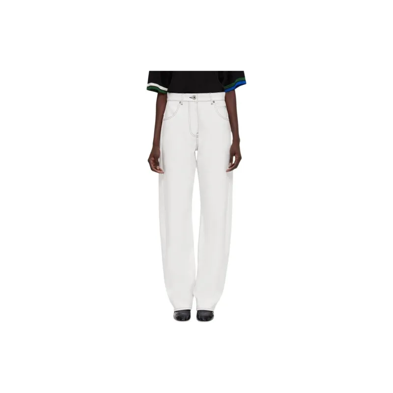 Ferragamo Contrast-stitched Wide-leg Jeans-2