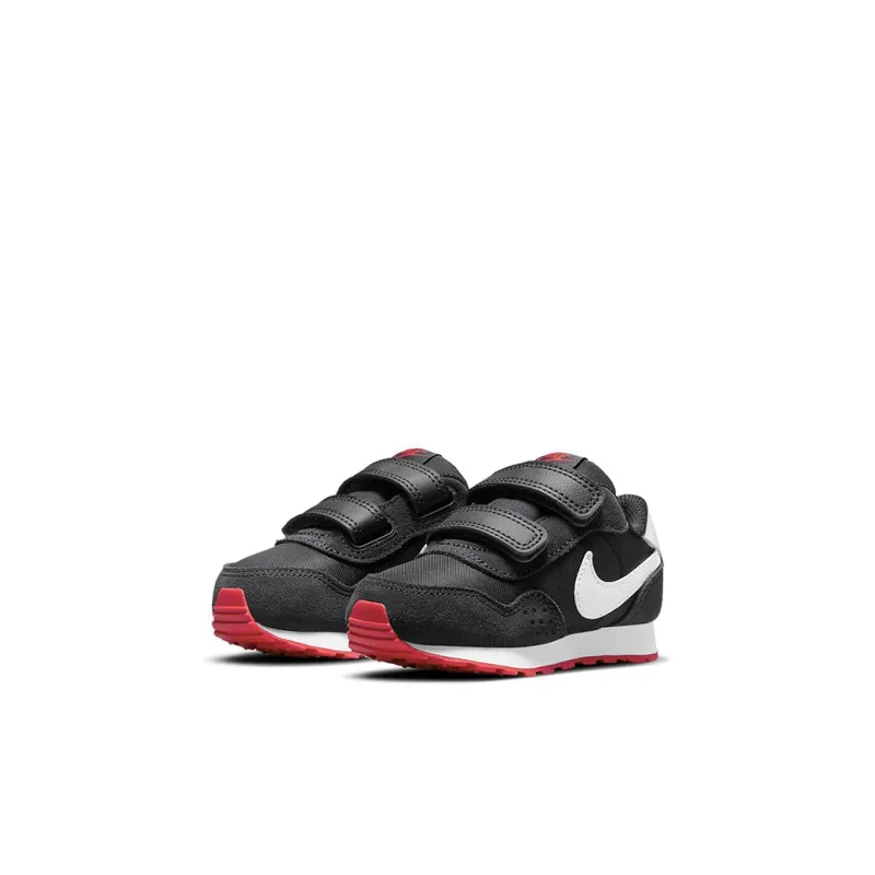 Nike MD Valiant Low Top Toddler Shoes Black White Red Infant And Toddler-2