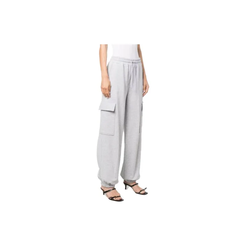 MOSCHINO Knitted Sweatpants Women's Light Gray-2