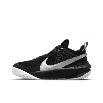 Nike Team Hustle D 10 Black Metallic Silver GS