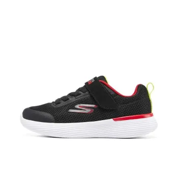 Skechers Go Run 400 V2 Cushioned Slip Resistant Abrasion Resistant Low Top Kids' Running Shoes Black Red Teenagers