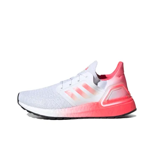 Adidas ULT Ultraboost 20 J Low-Top Kids' Running Shoes White Pink Gradient Teenagers