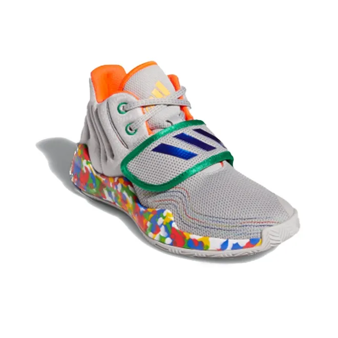 Adidas Deep Threat Anti-Slip And Wear-Resistant Breathable Low-Top Children's Basketball Shoes Teenagers-3