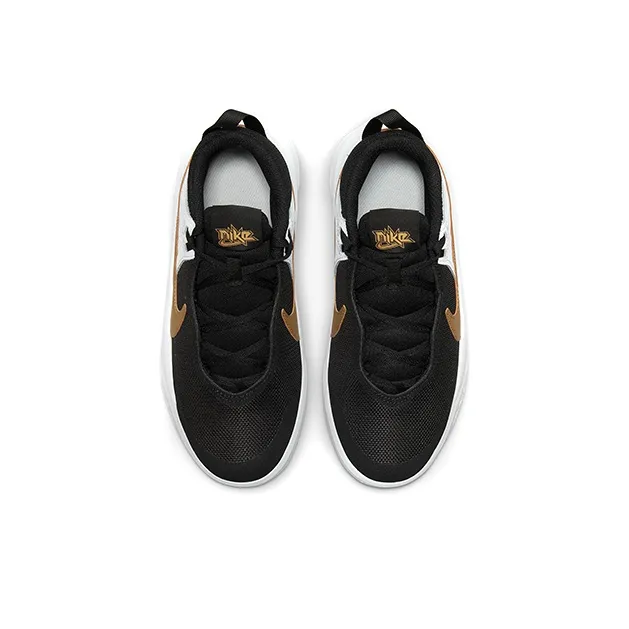 Nike Team Hustle D 10 Black Metallic Gold GS-3