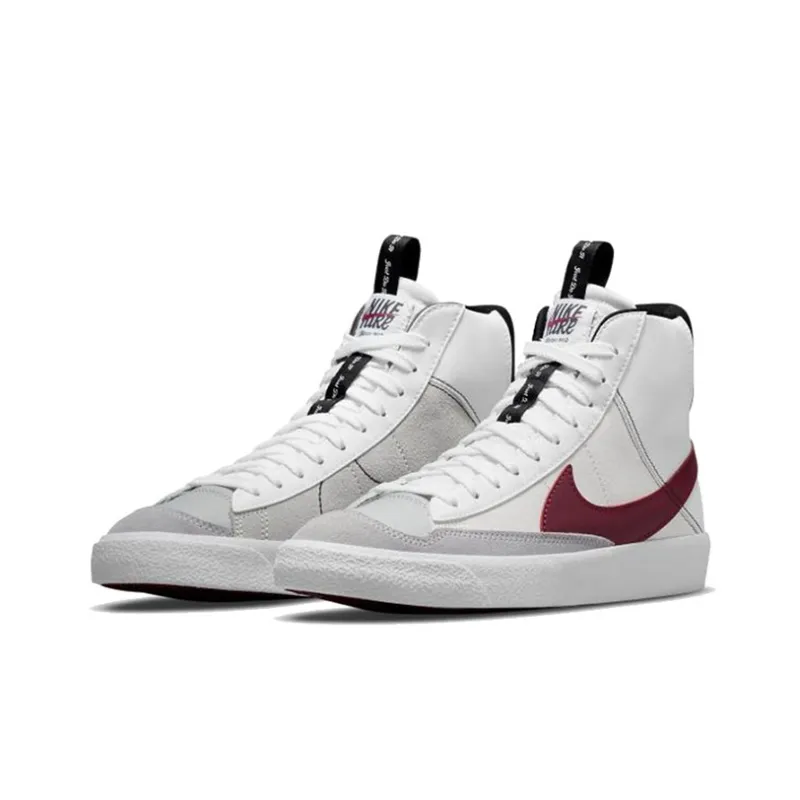 Nike Blazer Mid 77 SE GS White Rush Maroon-2