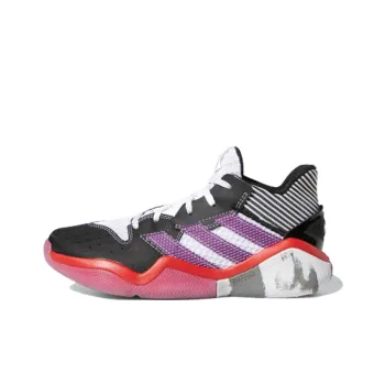 Adidas Harden Stepback 1 Low Top Basketball Shoes Black Purple Red Teenagers
