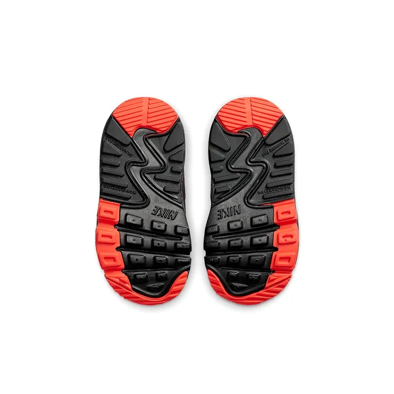 Nike Air Max 90 Low Top Toddler Shoes Black Red Green Infant And Toddler-5