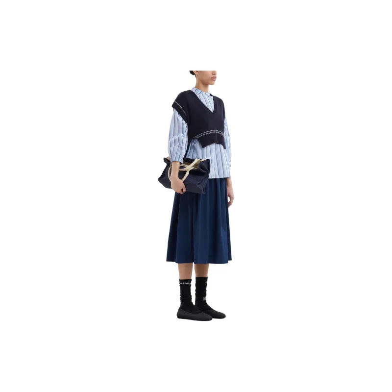 MARNI A line Cotton Midi Skirt-2