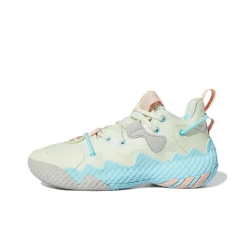 Adidas Harden Vol.6 J Abrasion Resistant Low Top Children's Basketball Shoes Green Grade School