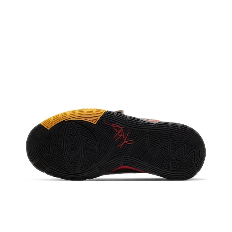 Nike Kyrie 6 'Bruce Lee' Bruce Lee Abrasion Resistant Mid Top Children's Basketball Shoes Black Red Unisex-5
