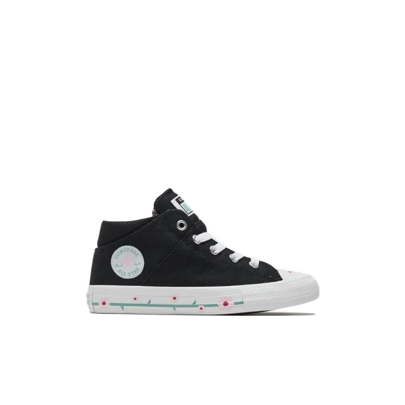 Converse Chuck Taylor All Star Madison Mid Top Kids Canvas Shoes Black Children Aged 3 7 Years Old-1