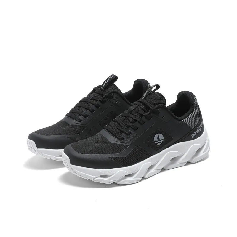 NAVIGARE Trendy Jogger Running Shoes Men Low Top Black/Gray/White/Gray/Orange/Red-3