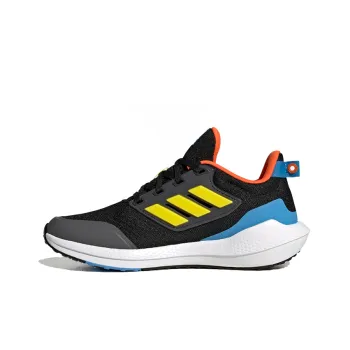 Adidas EQ21 Run 2.0 J Comfortable Low-Top Kids' Running Shoes Black Yellow Teenagers