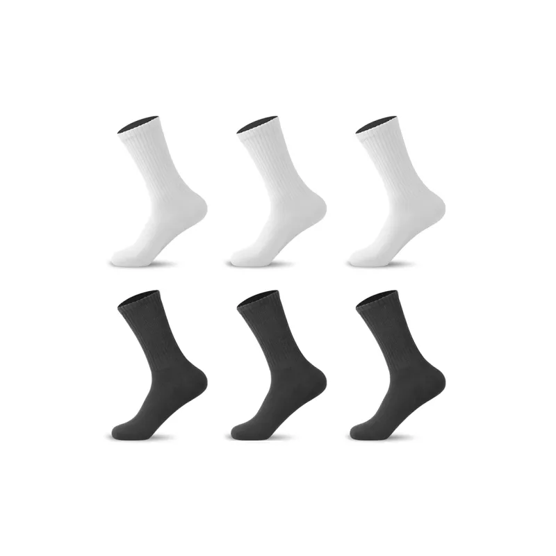 H YXIANG Mid Calf Socks Women's 6 Pack-9