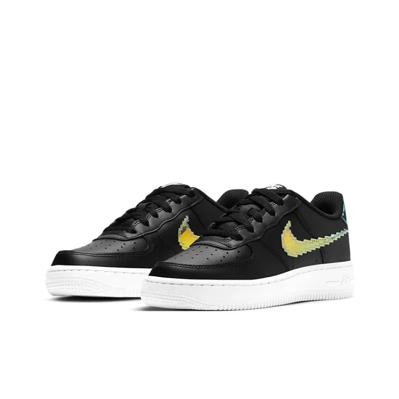 Nike Air Force 1 Low LV8 Digital Swoosh Black GS-2