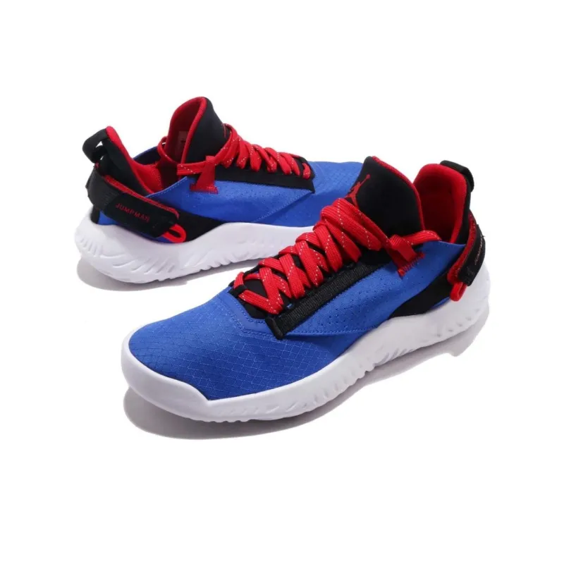Jordan Proto 23 Slip Resistant Shock Absorbers Low Top Children's Basketball Shoes Black Blue Red Teenagers-2