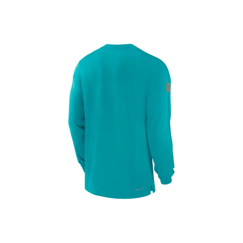 Nike Miami Dolphins Sideline Player Team Issue Men's Nike Dri FIT Long Sleeve Top-1