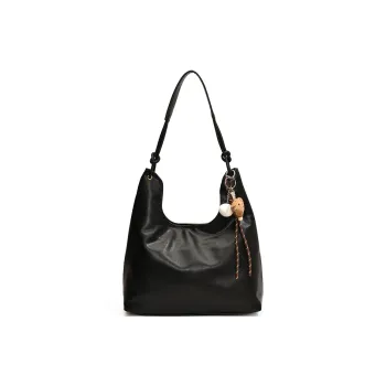 Yalu PU Tote Bag Shoulder Bag Regular Women's Black/Mocha/Maple Leaf Brown/Coffee
