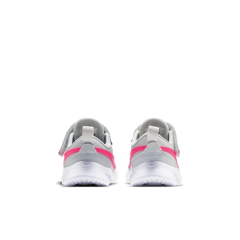Nike Varsity Leather Low Top Sports Casual Shoes Gray Pink Infant And Toddler-4