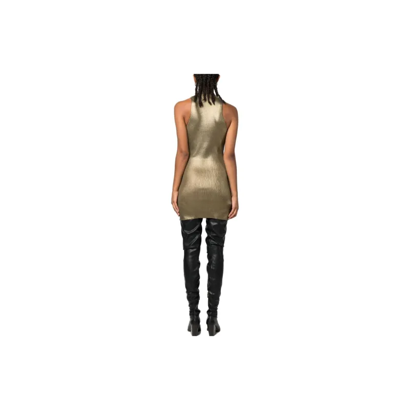 DIESEL Sleeveless Dress Women's Gold-2