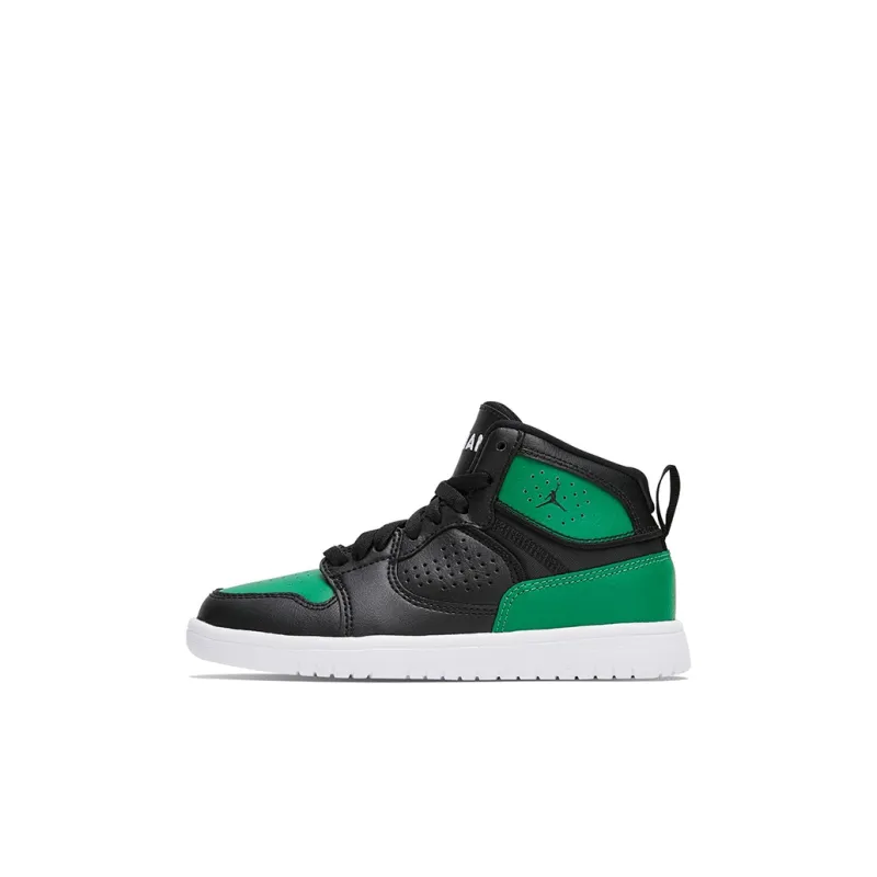 Jordan Access High Top Children's Basketball Shoes Green Children Aged 3 7 Years Old-0