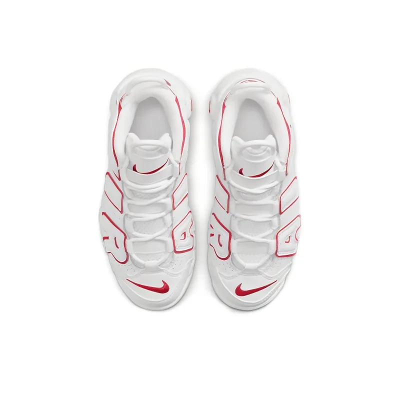 Nike Air More Uptempo White Varsity Red Outline PS-3
