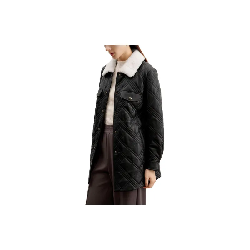 JZ Juzui Puffer Jacket Women's Black-3