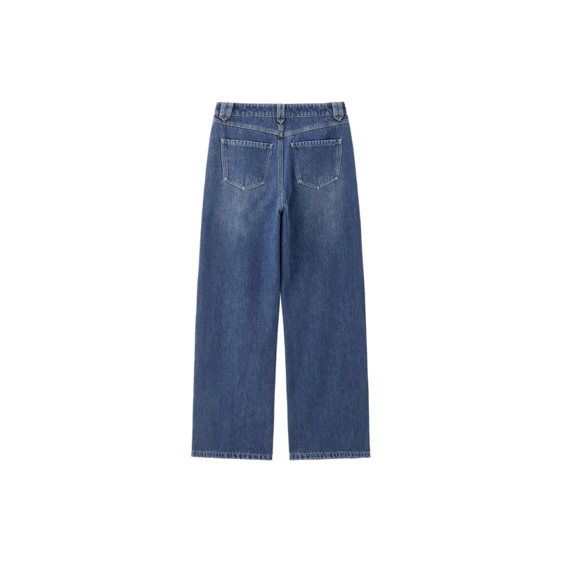 UNIQLO Jeans Women's Vintage Washed Blue-1