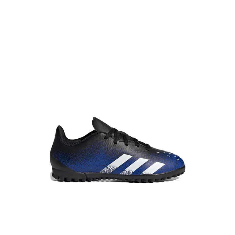 Adidas Slip Resistant Cushioning Wear Resistant Low Top Kids' Soccer Shoes Blue Kids'-1