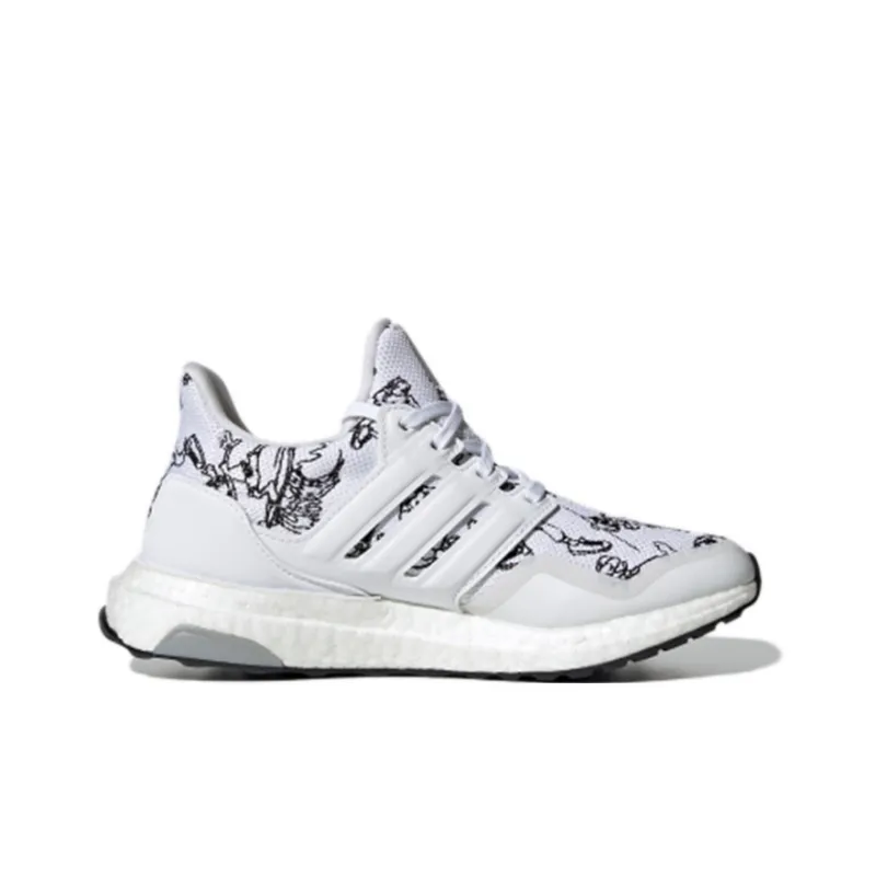 Disney x Adidas ULT J Anti Slip Wear Resistant Low Top Kids' Running Shoes White Gray Teenagers-1