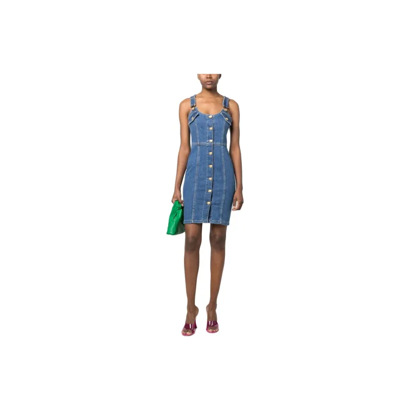 MOSCHINO Button up Denim Minidress-1