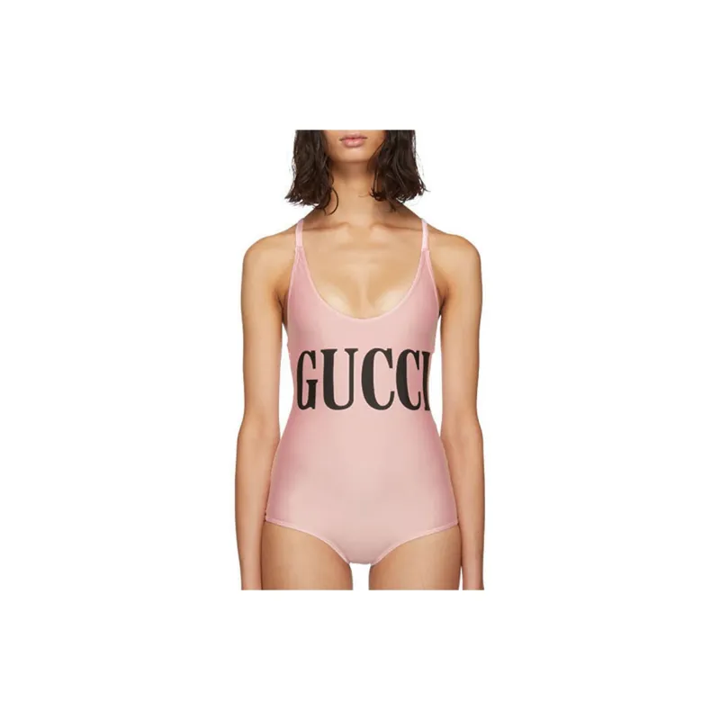 GUCCI One-piece Swimsuit Women's Pink-2