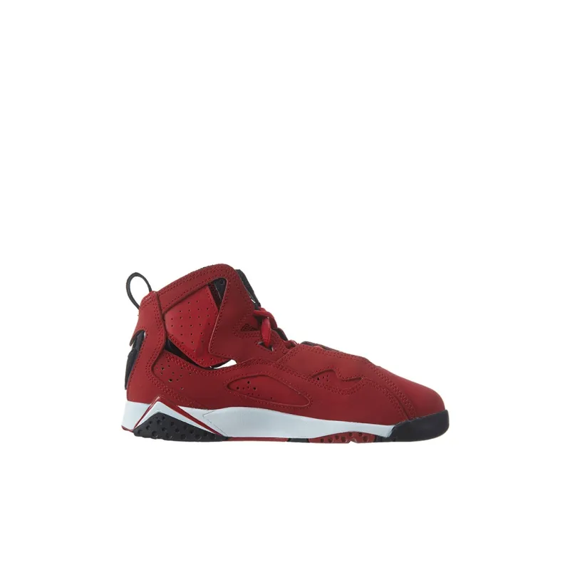 Jordan True Flight High Top Children's Basketball Shoes Red White Black Children Aged 3 7 Years Old-1