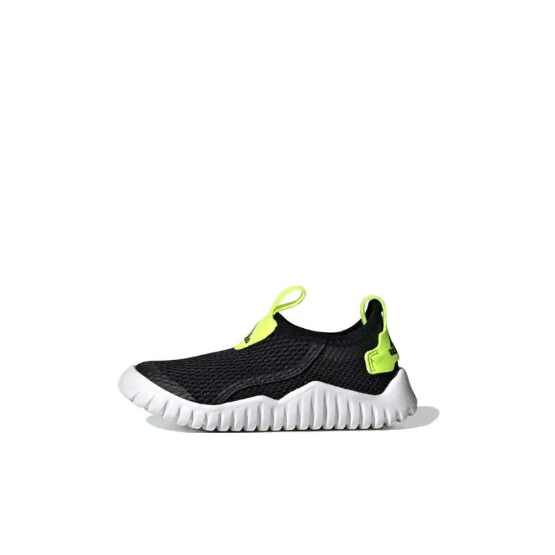 Adidas Rapidazen S .Rdy C Anti Slip Wear Resistant Low Top Sports Casual Shoes Black Green Children Aged 3 7 Years Old-0