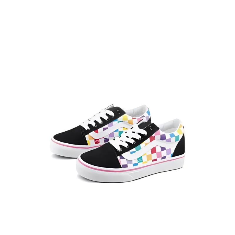 Vans Old Skool   Little Kids 'Rainbow Checkerboard'-3