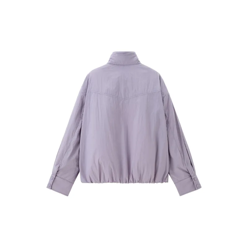 UNIQLO Puffer Jacket Women's Purple-1