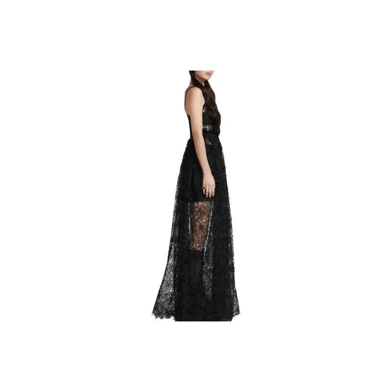 DIOR Slip Dresses Women's Black-3