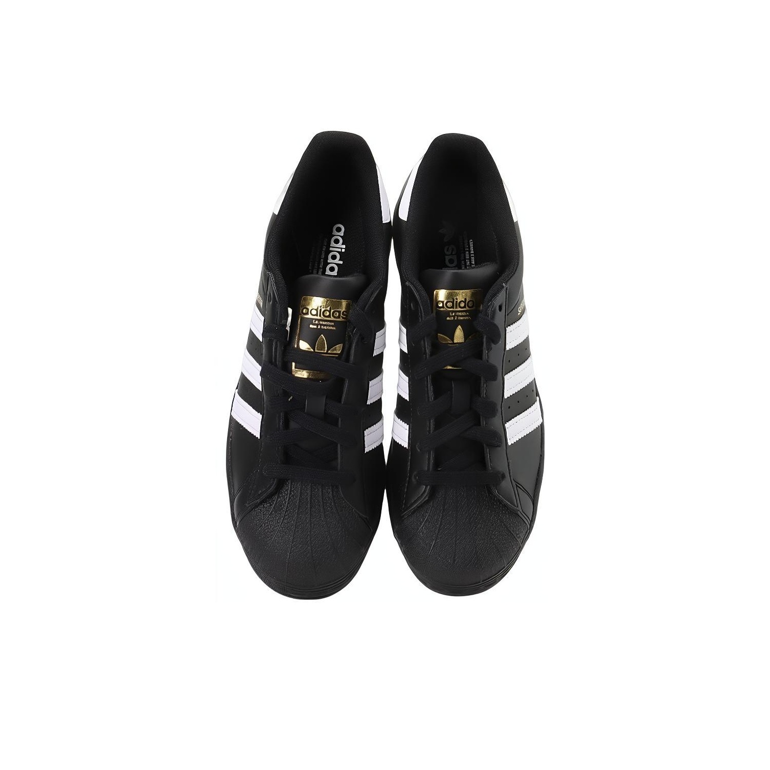 Adidas Superstar Core Black Cloud White Gold GS POIZON