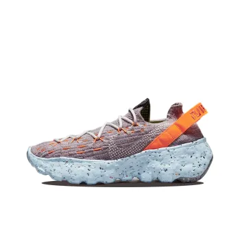 Nike Space Hippie Low Top Kids Lifestyle Shoes Purple Orange Teenagers