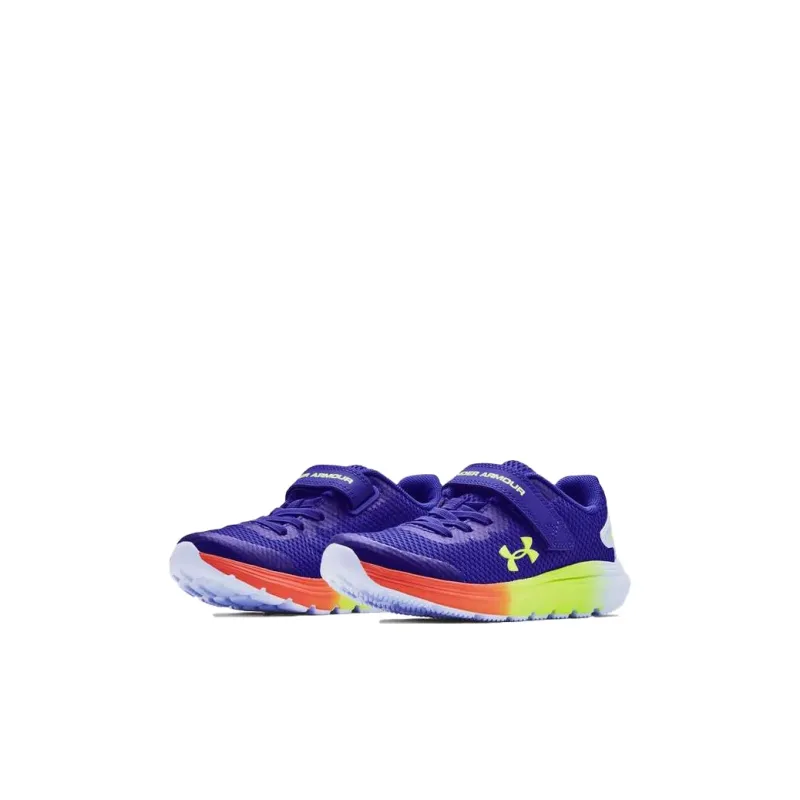 Under Armour Surge 2 Cushioning Wear-Resistant Low-Top Running Shoes Blue BP Children Aged 3-7 Years Old-2